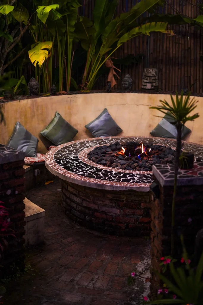 Bonfire and BBQ area in Bedugul