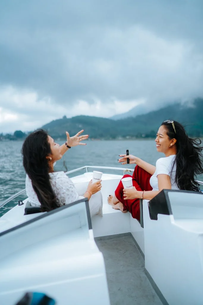 Boat ride on Lake Beratan
